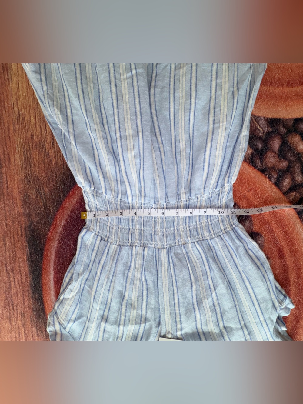 NWT Rails Tara Napoli Stripe Smocked Linen Blend Mini Dress XS - Picture 7 of 10